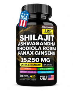 Shilajit Ashwagandha, Rhodiola Rosea, Panax Ginseng – 60 Capsule’s