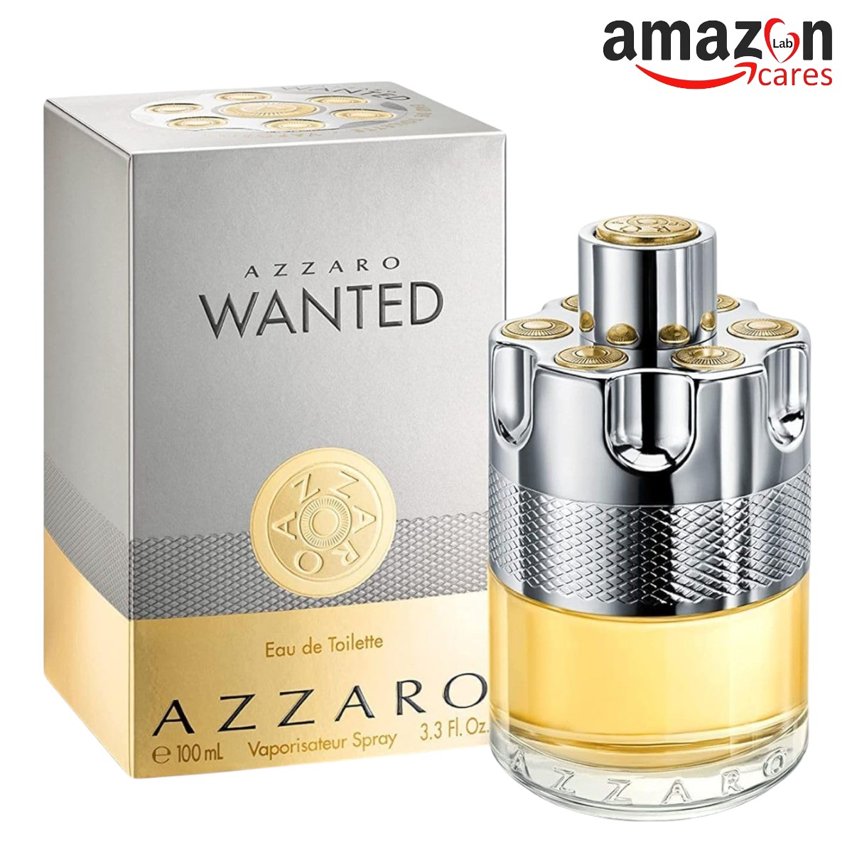 Azzaro Wanted Eau de Toilette Spray for Men 3.4 oz / 100 ml โ Long Lasting Woody Spicy Menโs