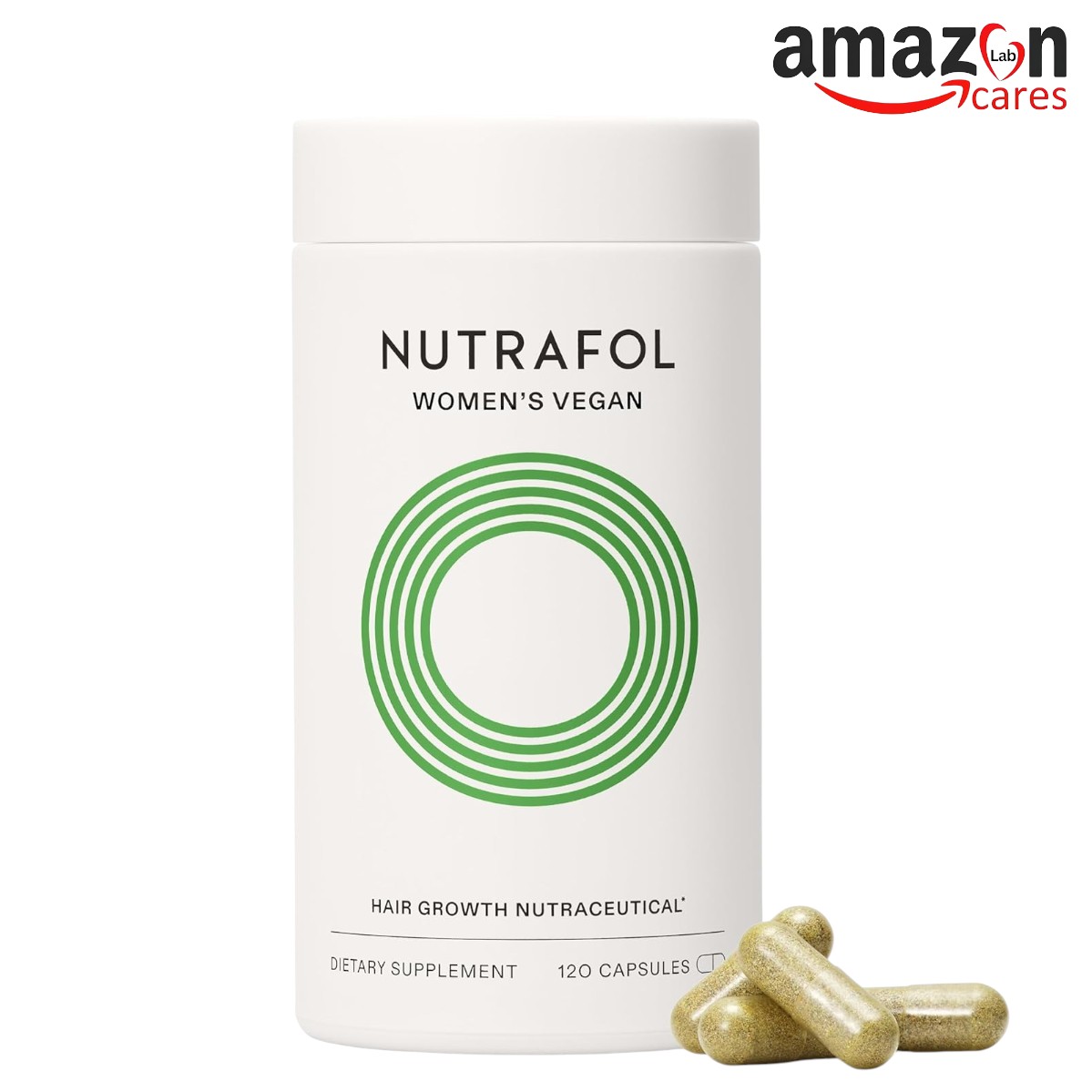Nutrafol Hair Supplement for Women – Clinically-Tested Plant-Based Formula for Thicker, Fuller Hair– 120 Capsules