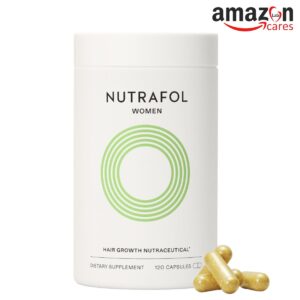 Nutrafol Women's Hair Growth Supplements, Ages 18-44, Clinically Proven for Visibly Thicker and Stronger Hair, 1 Month Supply