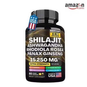 Shilajit Ashwagandha, Rhodiola Rosea, Panax Ginseng โ 60 Capsuleโs
