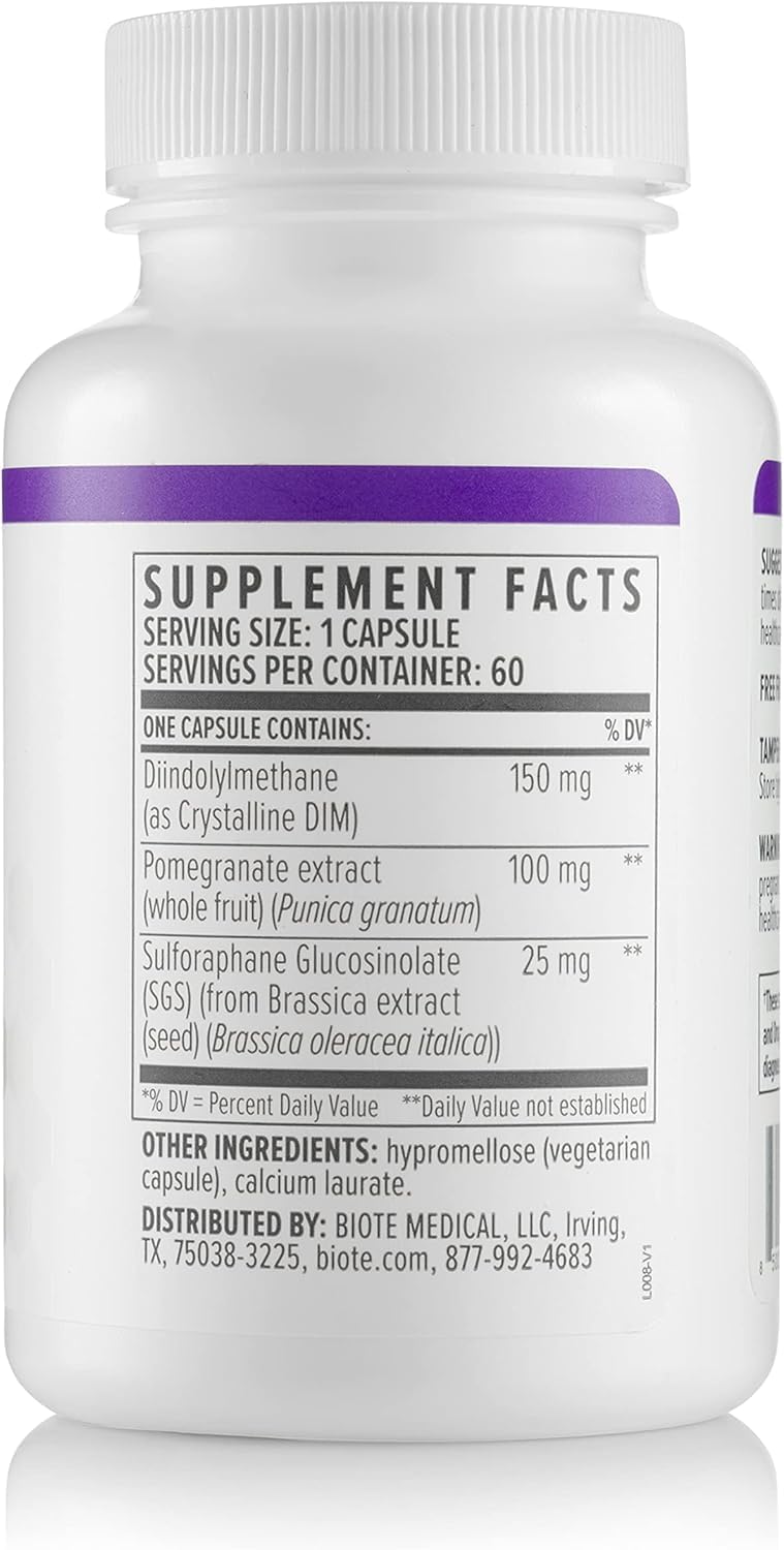 Biote Nutraceuticals - DIM SGS + - Hormone + Detox (60 Capsules) - Image 4