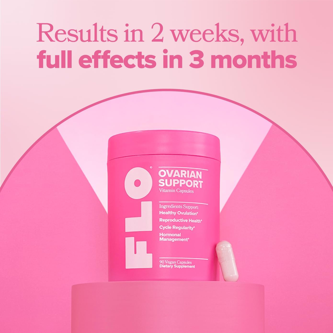 FLO Ovarian Health Support Supplement – 90 Vegan Capsules - Image 2