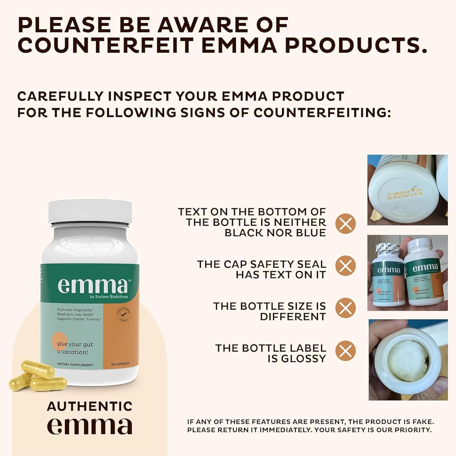 Emma Gut Health - Gas and Bloating Relief, Constipation, Leaky Gut Repair - Gut Cleanse & Restore Digestion - 60 Capsules - Image 4