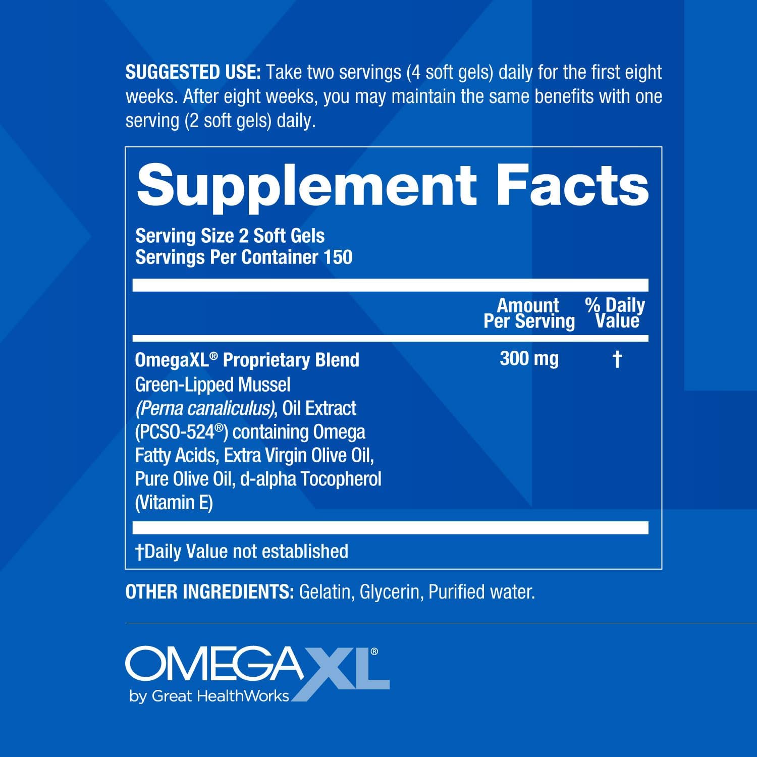 OmegaXL Joint Support Supplement - 60, 120, 300 Softgel's - Image 7