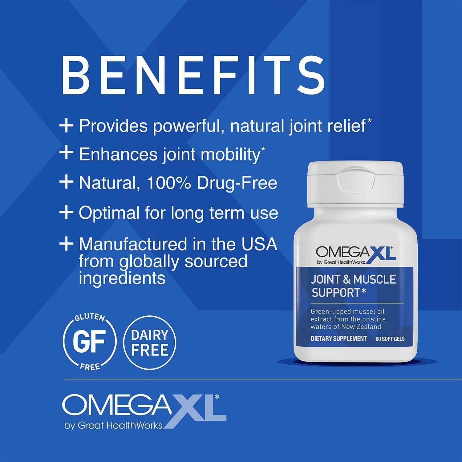 OmegaXL Joint Support Supplement - 60, 120, 300 Softgel's - Image 3