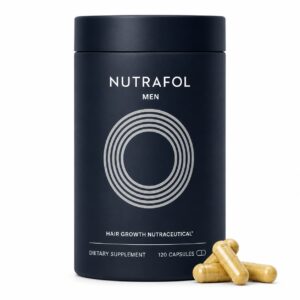 Nutrafol Men's Hair Growth Supplements, Clinically Tested for Visibly Thicker Hair and Scalp Coverage, - 1 Month Supply