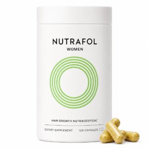 Nutrafol Women's Hair Growth Supplements, Ages 18-44, Clinically Proven for Visibly Thicker and Stronger Hair, 1 Month Supply
