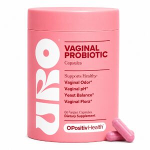 O Positiv URO Vaginal Probiotics for Women pH Balance with Prebiotics - 60 Count